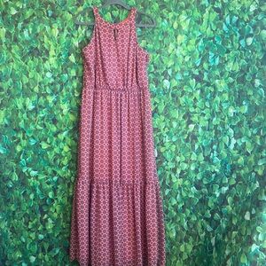 A.N.A. - Halter Style Crochet Patterned Maxi Dress